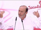 Rubalcaba dice que cada voto al PSOE será 