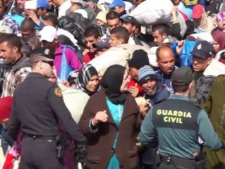 Nuevo intento de entrada masiva de inmigrantes a Melilla