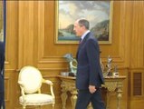 El Rey recibe con un par de efusivos besos a Lavrov en Zarzuela