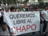 Los vecinos de Sinaloa piden cada día en sus calles la libertad para el Chapo Guzmán