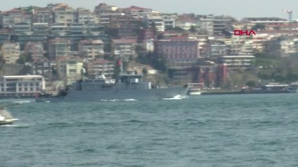 NATO'nun Mayın Gemisi İstanbul Boğazı'ndan Geçti