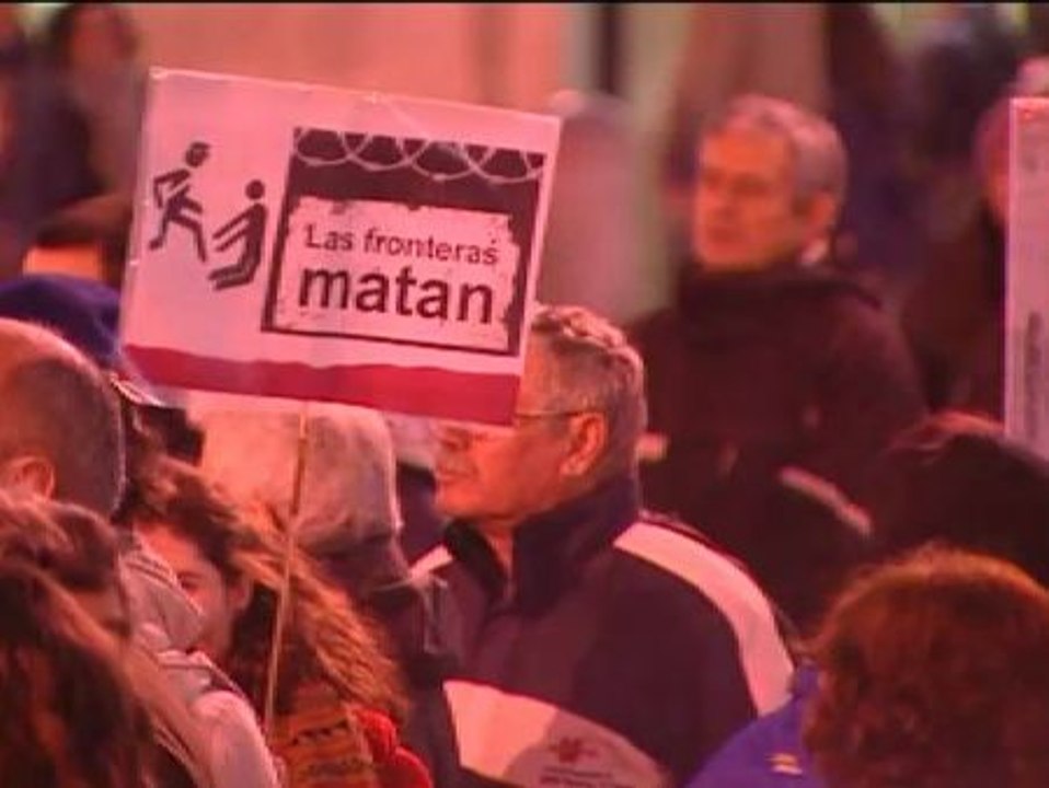 Concentración en Madrid por los ahogados en Ceuta