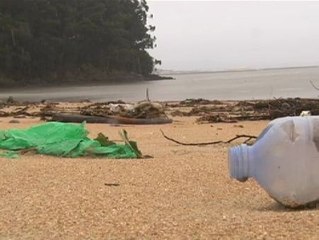 Playas sucias por el temporal