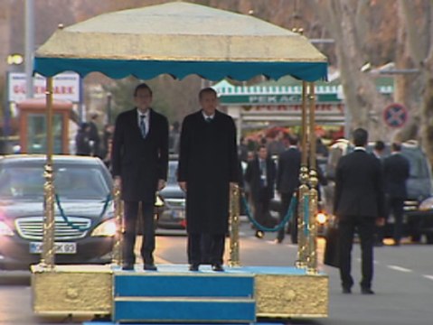 El presidente Erdogan recibe a Rajoy con honores