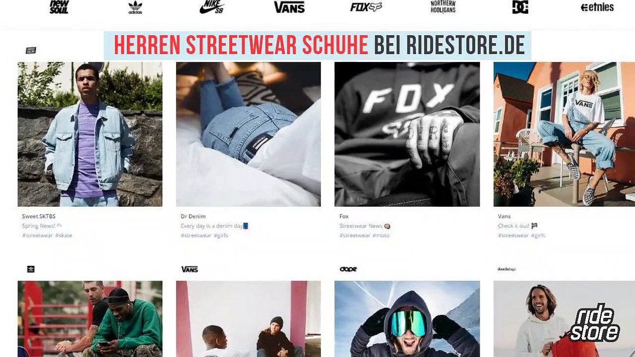 Herren Streetwear Schuhe bei Ridestore