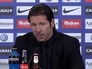 Simeone: "Los dos equipos tienen las mismas posibilidades de clasificarse"