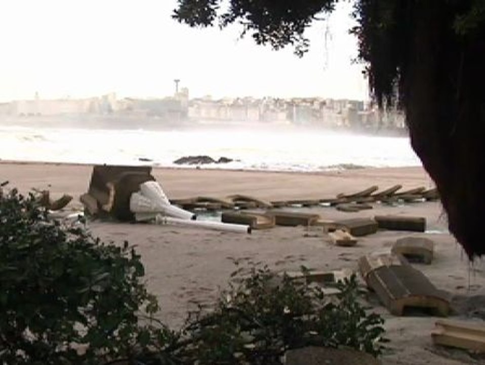 La ciclogénesis explosiva provoca grandes destrozos en varias ciudades de Galicia