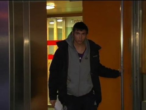 Salida del juzgado de once detenidos por los altercados de Burgos