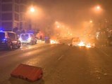 Violenta protesta en Burgos contra las obras de remodelación de una céntrica calle de la ciudad