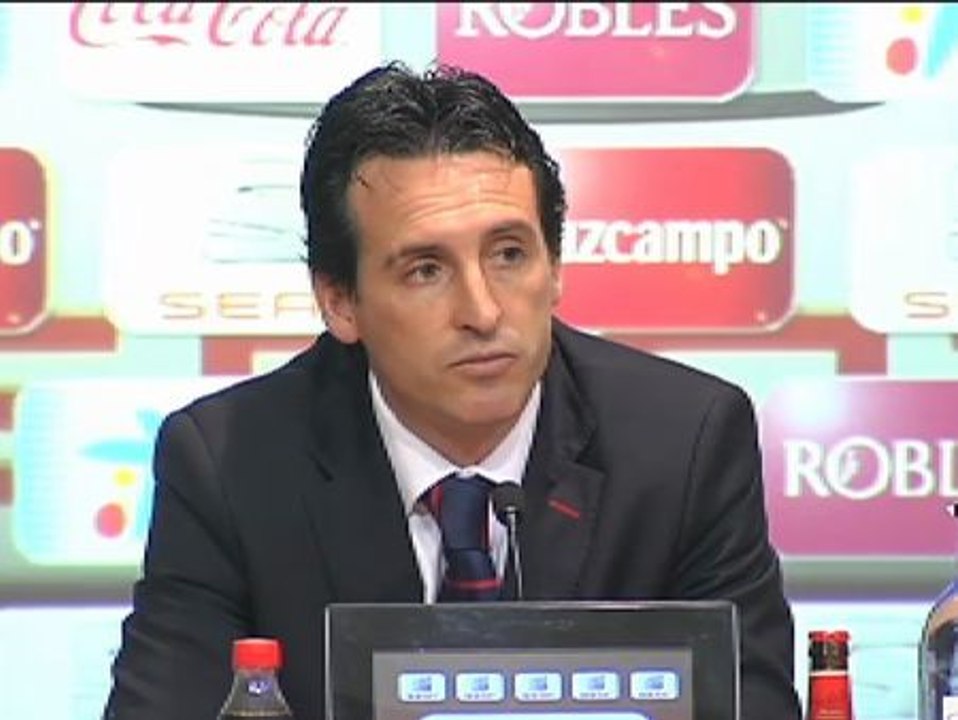 Unai Emery: "Esperamos poder seguir en esta línea"