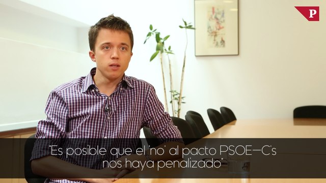 Iñigo Errejón - Es posible que el 'no' al pacto PSOE-C's nos haya penalizado
