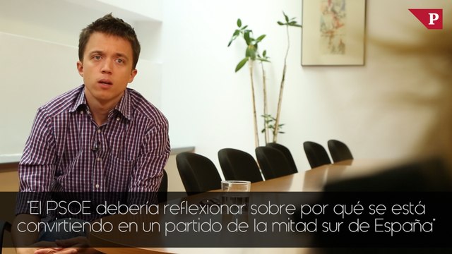 Iñigo Errejón - El PSOE debería reflexionar sobre por qué se está convirtiendo en un partido de la mitad sur de España