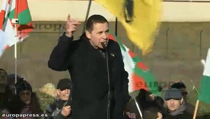 Arnaldo Otegi afirma que "hoy sale un preso político"