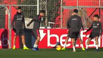 Los jugadores sudamericanos del Sevilla se reincorporan al trabajo tras la Navidad