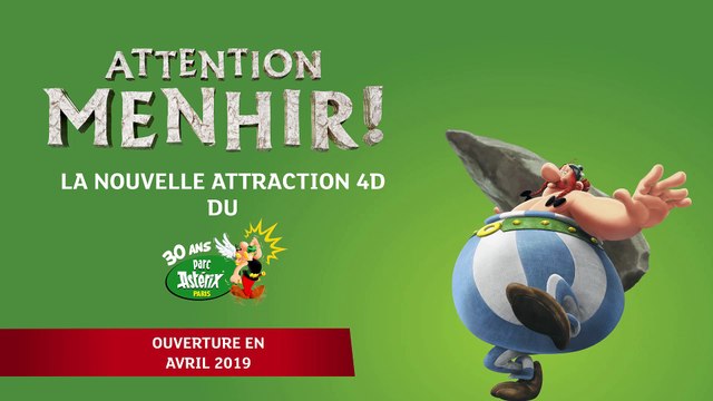 Le Parc Astérix lance sa nouvelle attraction Attention Menhir !