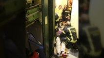 Cuatro miembros de una misma familia heridos al caer un ascensor cuatro plantas