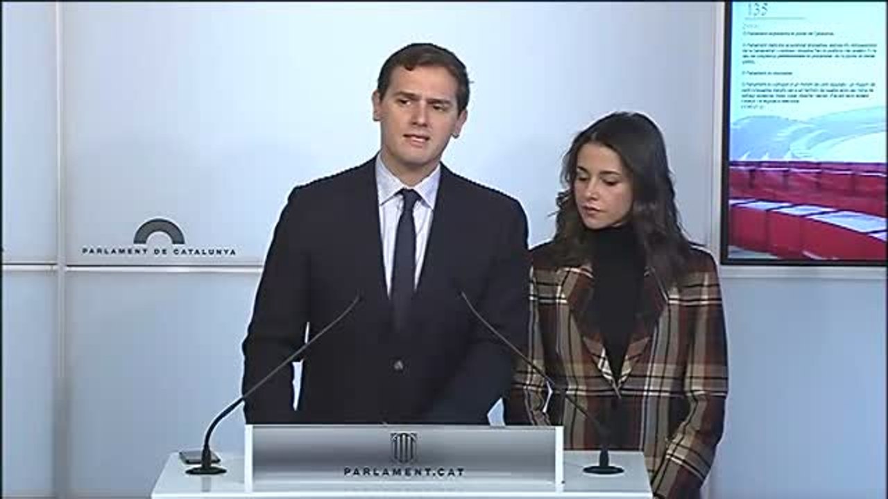 Rivera lamenta que Torra haya "secuestrado Cataluña"