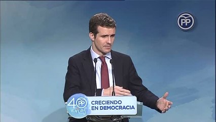 Pablo Casado: "Los resultados no han sido buenos, el Partido Popular es un partido ganador"