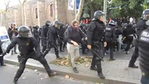 Siete detenidos en la manifestación de los CDR en Barcelona