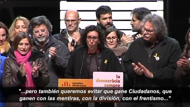 Rovira: Queremos que ganen las fuerzas republicanas, queremos que nuestro país avance, pero también queremos evitar que gane Ciudadanos