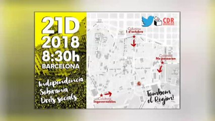 Alerta en Barcelona ante el 21D