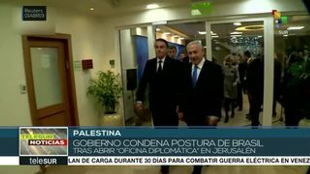 Palestina condena postura de Brasil sobre Jerusalén