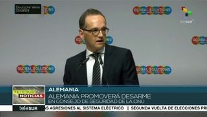 Alemania promoverá el desarme en el Consejo de Seguridad de ONU