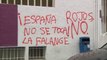 Aparecen pintadas de extrema derecha en las sedes de Podemos, Izquierda Unida y PSOE en Alicante