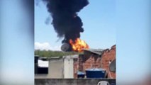 Impactantes imágenes de un incendio en una refinería en Brasil
