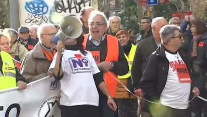 Multitudinaria movilización en toda España en defensa de las pensiones