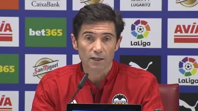 Marcelino: Es injusto que mirado el cómputo global no hayamos ganado este partido