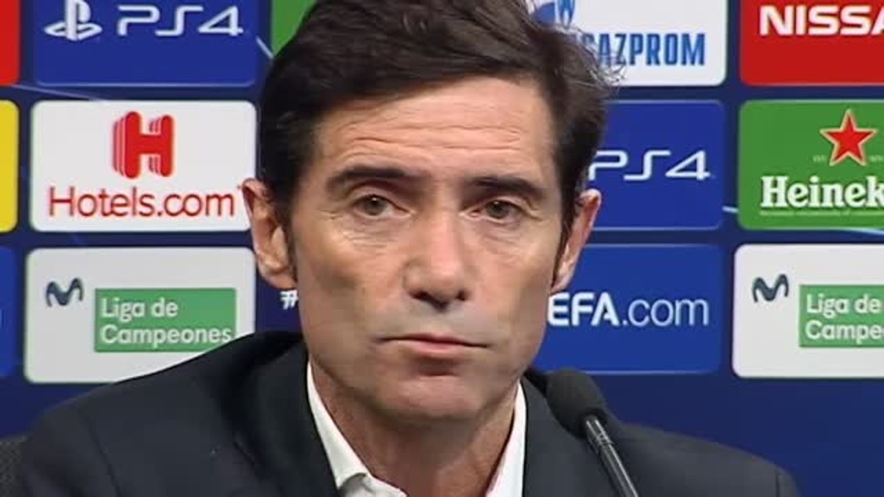 Marcelino: "Me alegro por los jugadores, esta victoria les puede servir para confiar en ellos mismos"