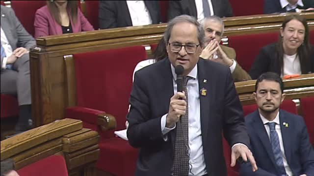 Torra se reafirma en la vía eslovena y Arrimadas le acusa de ser un peligro público