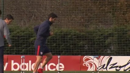 El Athletic de Bilbao se entrena en Lezama sin Kepa