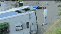 13 muertos y 20 heridos al volcar un autobús en Colombia