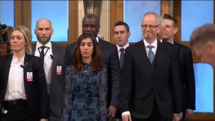 El congoleño Denis Mukwege y la iraquí Nadia Murad reciben el Nobel de la Paz