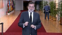 Rajoy se despide de Manuel Marín en la capilla ardiente