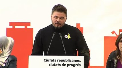 Rufián a quienes celebran la Constitución: "Sois unos cínicos y unos carceleros"