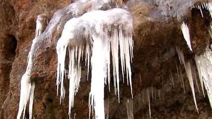 Las bajas temperaturas dejan bonitas estampas en Navarra