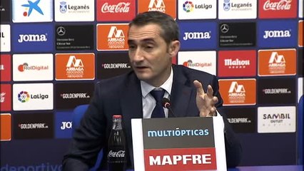 Ernesto Valverde: "Quizá el 0-3 es un poco excesivo"