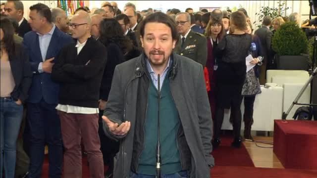 Iglesias aboga por un gran acuerdo territorial en el Día de la Constitución