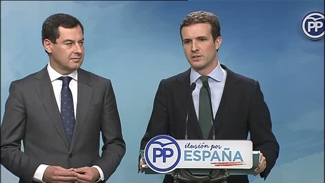 Casado reclama a Sánchez elecciones de inmediato tras el batacazo del PSOE en Andalucía