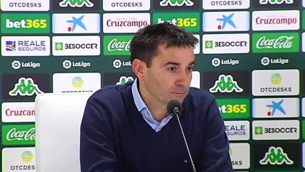 Asier Garitano concede que el triunfo del Betis ante la Real Sociedad fue "justo"
