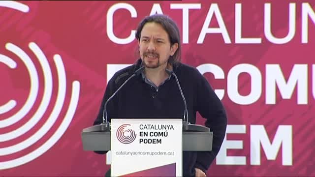 Iglesias reprocha a los independentistas haber contribuido a despertar al fantasma del fascismo