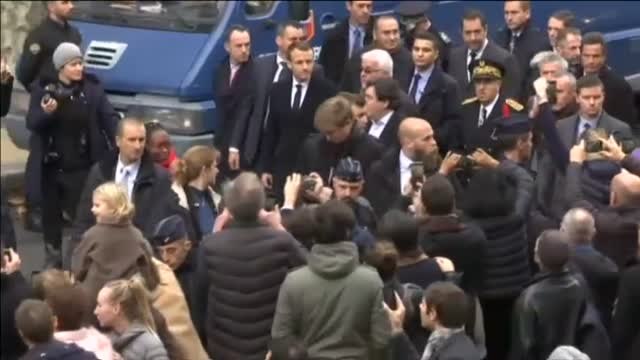 Macron visita París tras las protestas de los 'chalecos amarillos'