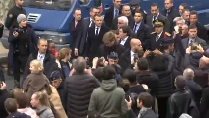 Macron visita París tras las protestas de los &#039;chalecos amarillos&#039;