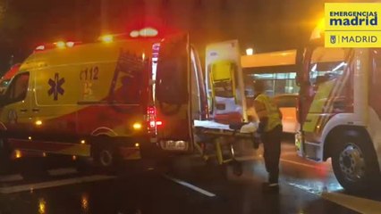 Un motorista de 25 años en estado grave tras sufrir un accidente en Madrid