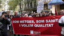 Primer día de huelga en la sanidad catalana