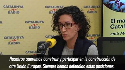 Marta Rovira afirma que su partido es "eurocrítico" y no "euroescéptico"