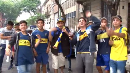 Llenazo en La Bombonera para ver el entreno de Boca
